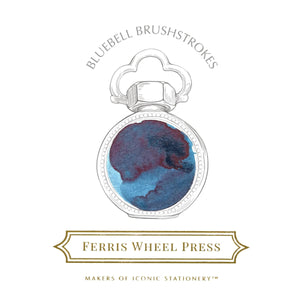 38ml - Bluebell Brushstrokes Bottled Ink Ferris Wheel Press 