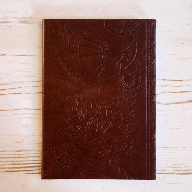 French Ribbons Leather Journal Journal Papillon Press 