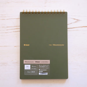 7196 B6 Notebook Wire Bound Notebook Mnemosyne x Kleid 