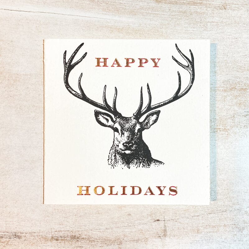 Deer Holiday Card Greeting Card Papillon Press 