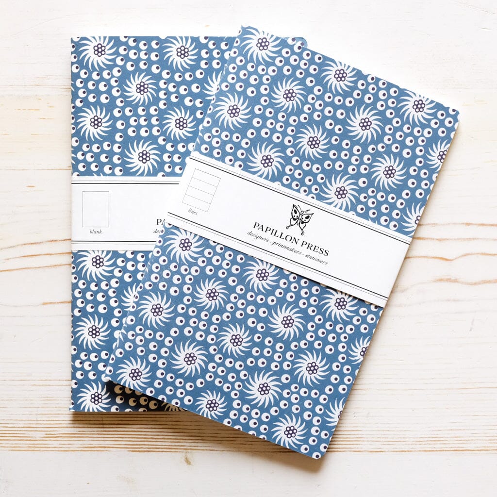 Limited Edition Letterpress Notebook: French Pinwheel Block Printed Notebook Papillon Press 