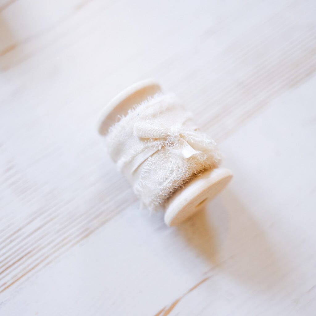 Silk Ribbon - 25mm Ribbon The Natural Paper Company Natural 