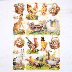 Victorian Die Cut Papers Die Cut Papers Antique-Style Item Easter 