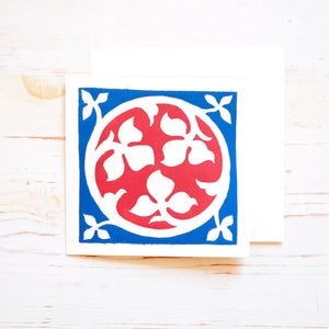 Medieval Tile Greeting Card Greeting Card Papillon Press 