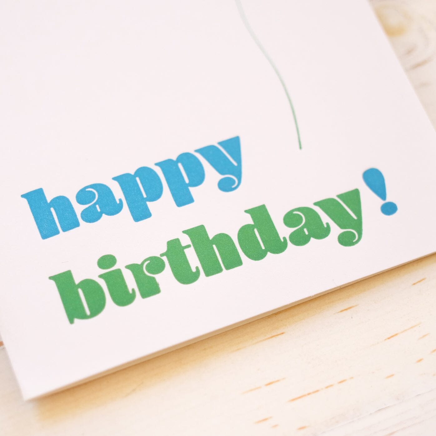 Happy Birthday Letterpress Greeting Card Greeting Card Papillon Press 