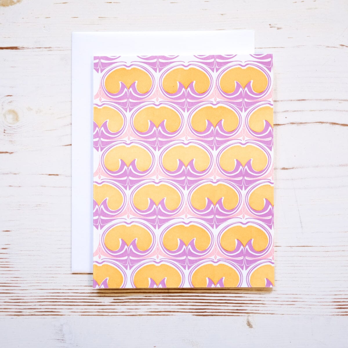 Peach Pattern Greeting Card Box Set Greeting Card Papillon Press 