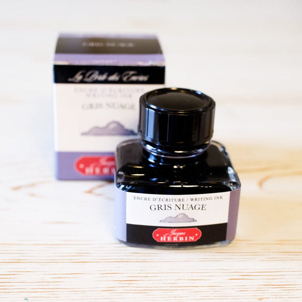 J. Herbin Bottled Ink - Gris Nuage - 30ml - Papillon Press