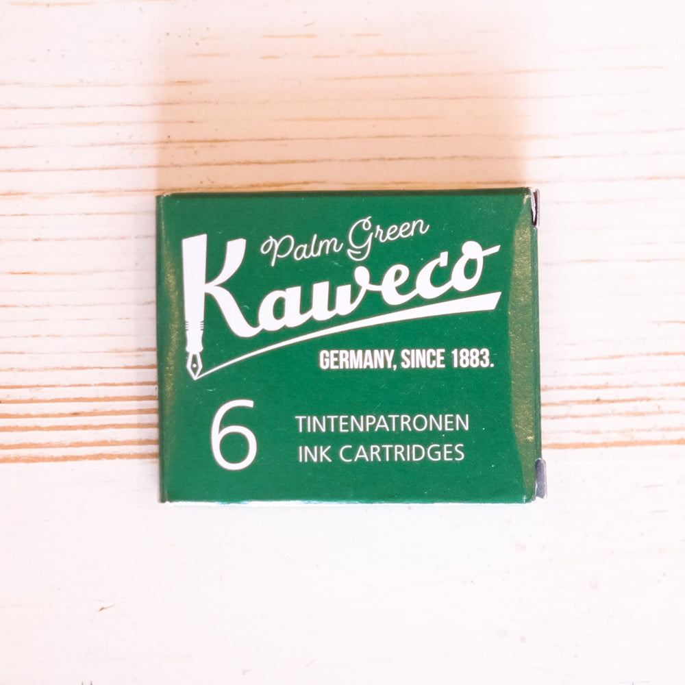 Kaweco Ink Cartridges: Palm Green Ink Cartridge Papillon Press 