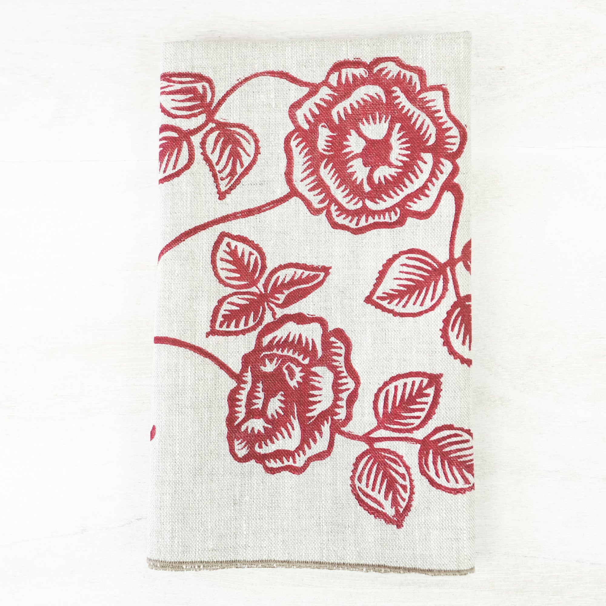 Rose Linen Napkins Linen Napkins Papillon Press 